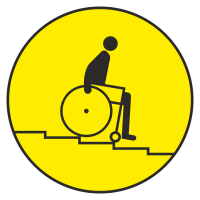 Тактильная пиктограмма G-11 "Осторожно! Лестница вниз" (902-0-G-11)